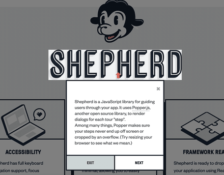 React Shepherd screenshot